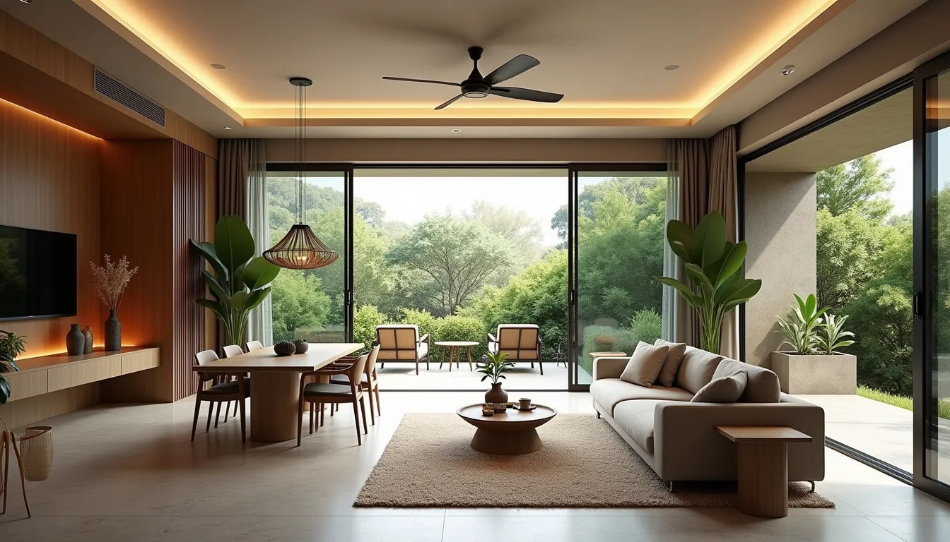 living and dining